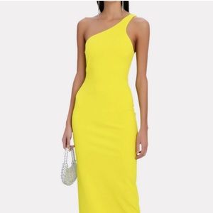 Solace London Loretta Maxi Dress Yellow
